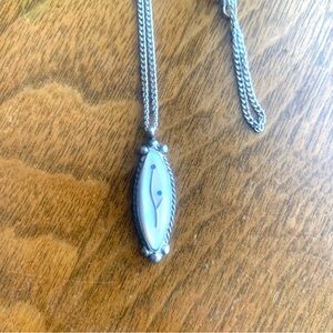 Vintage Opal Silver Necklace